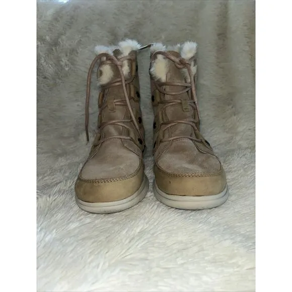 Sorel Suede Faux Fur Lined Boots Size 8