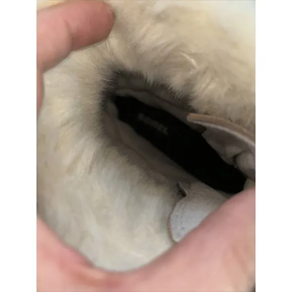 Sorel Suede Faux Fur Lined Boots Size 8