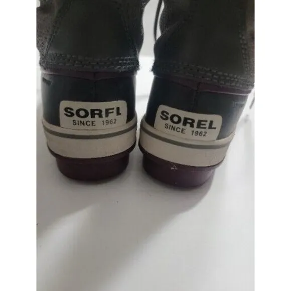 Sorel Tivoli Womens Size 9 Gray Waterproof Winter Boots Wmns NL1907 052
