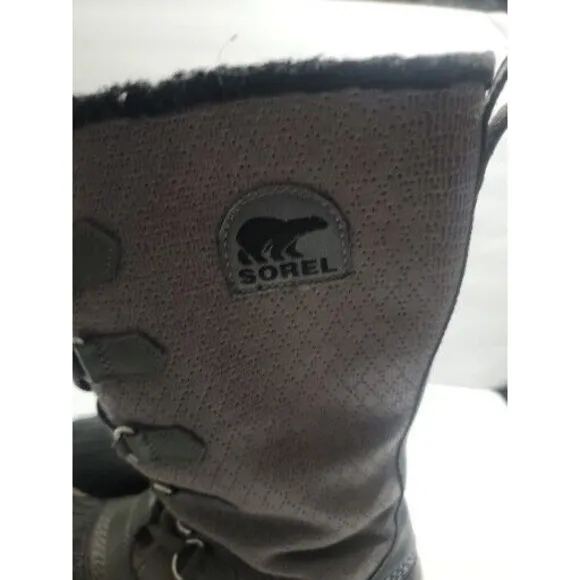 Sorel Tivoli Womens Size 9 Gray Waterproof Winter Boots Wmns NL1907 052