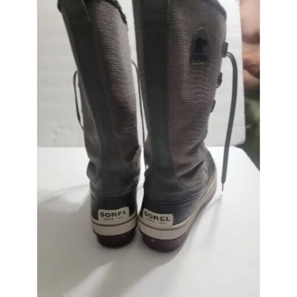Sorel Tivoli Womens Size 9 Gray Waterproof Winter Boots Wmns NL1907 052