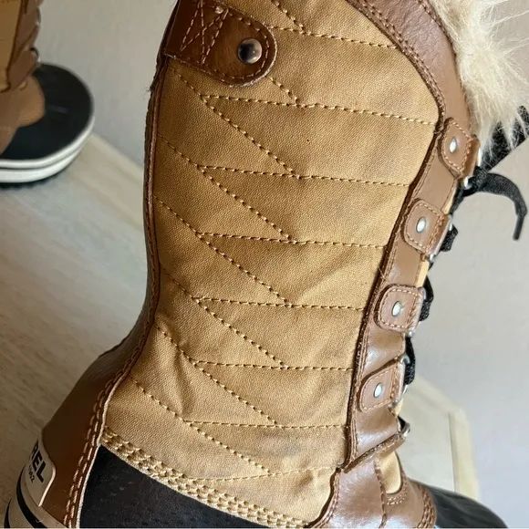 Sorel Tofino II Faux Fur Lined Waterproof Boots Curry Elk