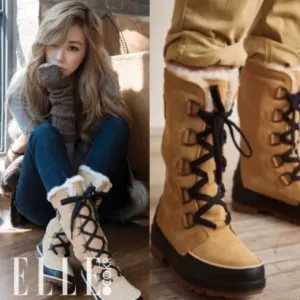 SOREL Tívoli Lace Up Fur Suede Leather High II Boots