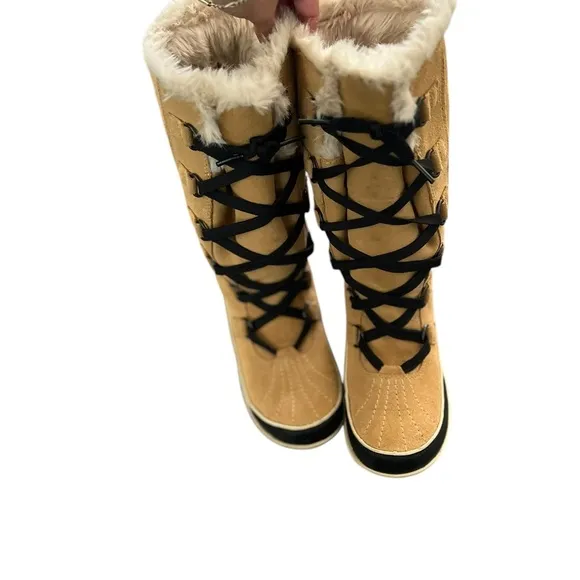SOREL Tívoli Lace Up Fur Suede Leather High II Boots