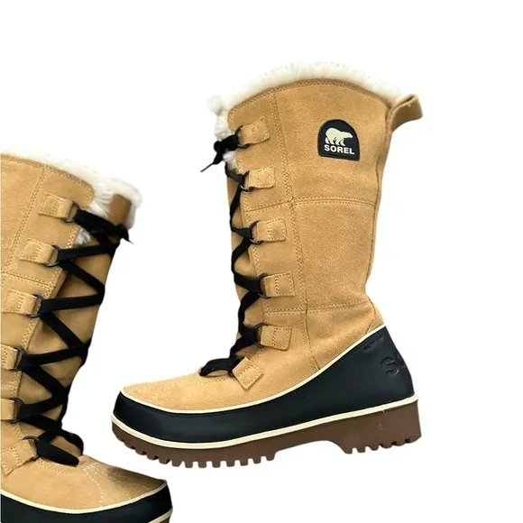 SOREL Tívoli Lace Up Fur Suede Leather High II Boots