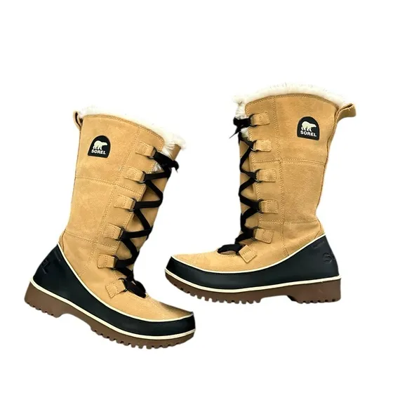 SOREL Tívoli Lace Up Fur Suede Leather High II Boots