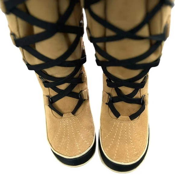 SOREL Tívoli Lace Up Fur Suede Leather High II Boots