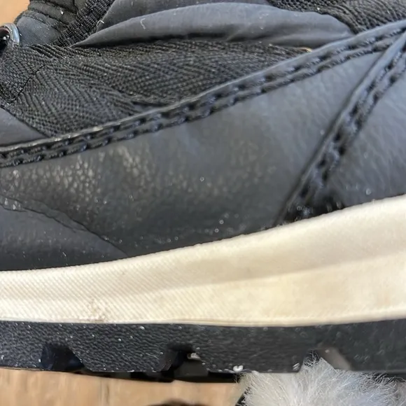 Sorel Whitney black faux fur winter boots