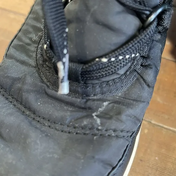 Sorel Whitney black faux fur winter boots