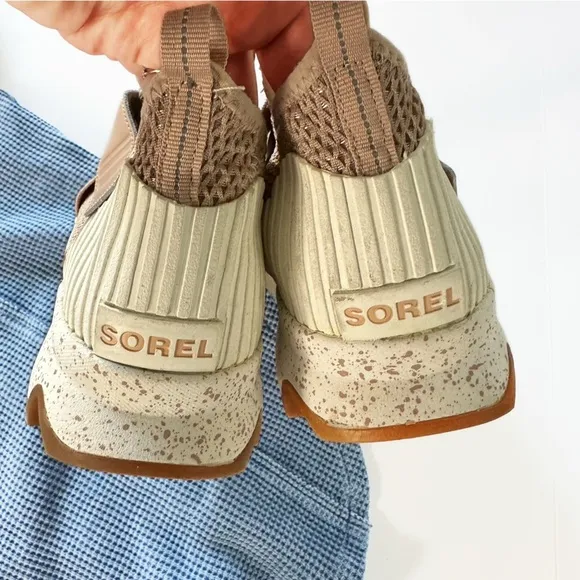 Sorel Womens 9 Mesh Natural Tan Kinetic Impact Sneakers New