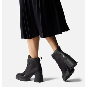 Sorel Women’s Brex Heel Lace Up Waterproof Boots Lace Up Platform Black 10 NEW