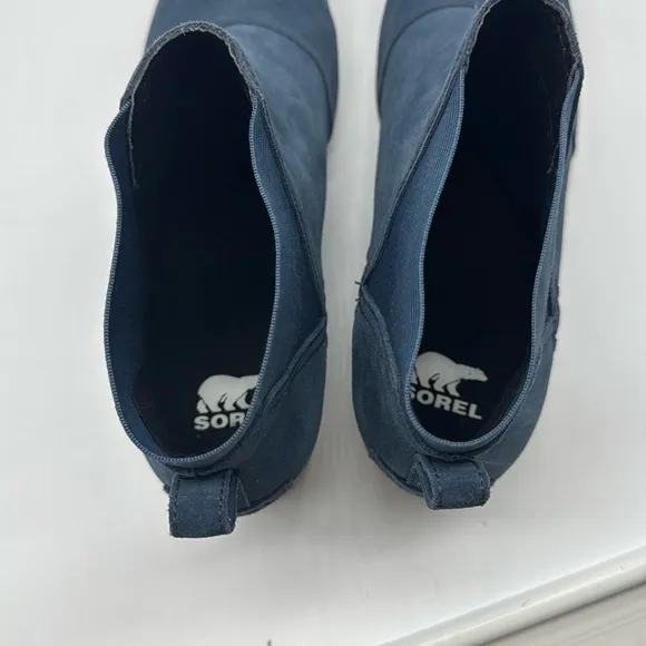 Sorel Women's Cate Chelsea Bootie Uniform Blue Size 10