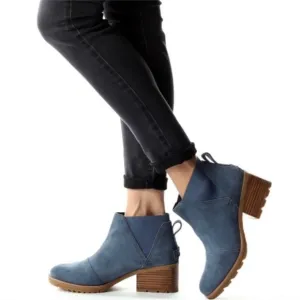 Sorel Women's Cate Chelsea Bootie Uniform Blue Size 10