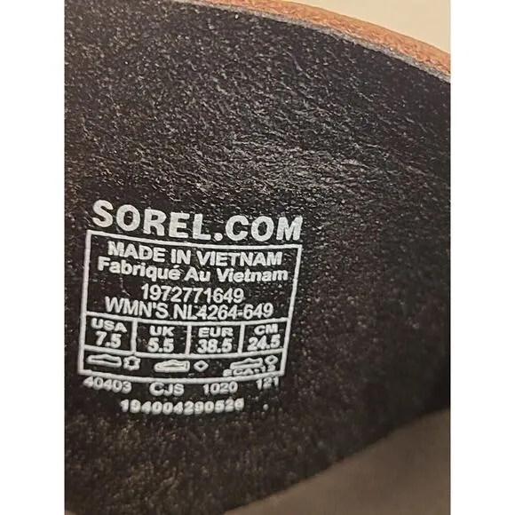 Sorel Women's Ella II Slide Sandals Mauve Vapor Animal Print Size: US 7.5 | EUC