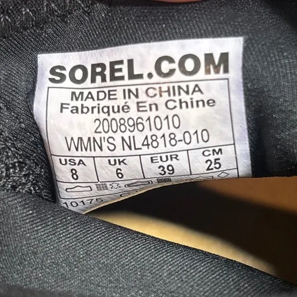 Sorel Women's Explorer Defy Mid Sneaker  Strap  Black Mesh Athleisure women's 8