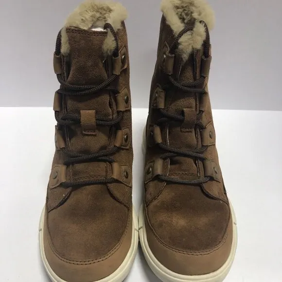Sorel Women’s Explorer II Joan Waterproof Brown Winter Boots, Size 6M