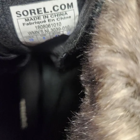 Sorel Womens Explorer Joan Waterproof Leather Faux Fur Lined Boots Size 10