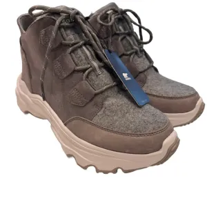 SOREL Women's Gray Kinetic Breakthru Caribou Sneaker Boot Size US 10  EU 41 NEW