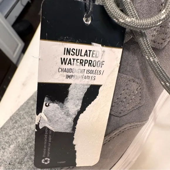 SOREL Women's Gray Kinetic Breakthru Caribou Sneaker Boot Size US 10  EU 41 NEW