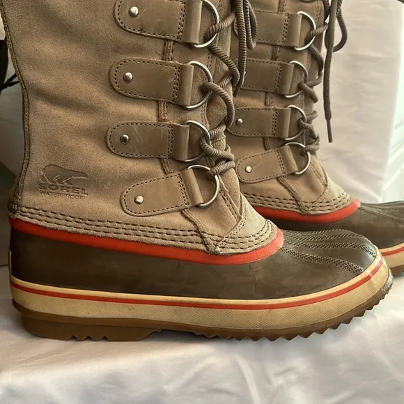 Sorel | women’s | Joan of Arctic | knit | lace up | suede waterproof | 8 | boots