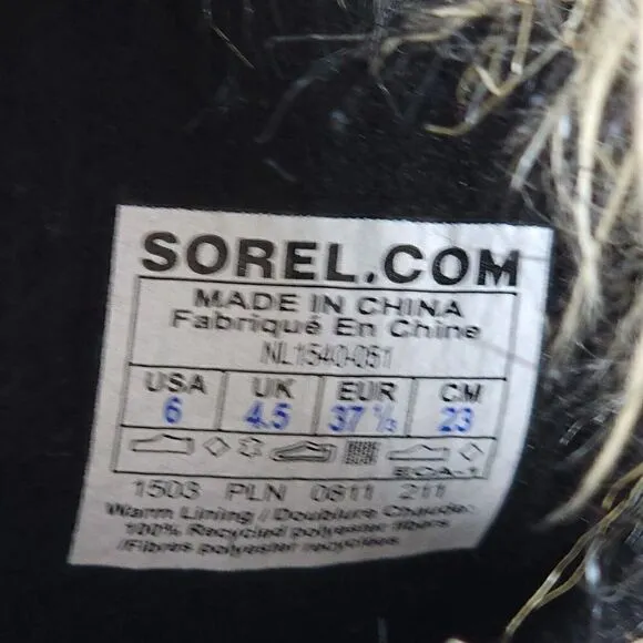 Sorel Women's Joan Of Arctic US 6 Brown Waterproof Lined Winter Boots