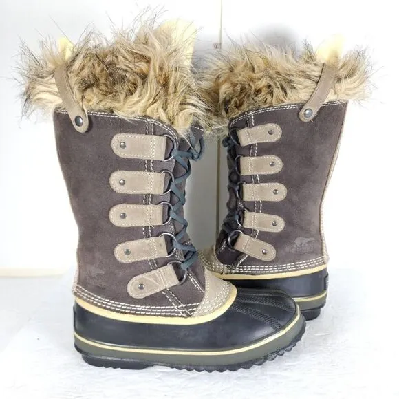 Sorel Women's Joan Of Arctic US 6 Brown Waterproof Lined Winter Boots