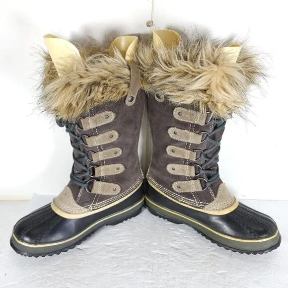 Sorel Women's Joan Of Arctic US 6 Brown Waterproof Lined Winter Boots