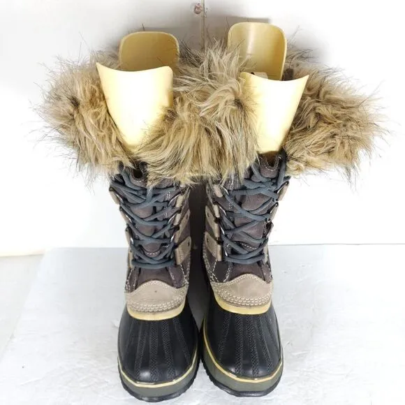 Sorel Women's Joan Of Arctic US 6 Brown Waterproof Lined Winter Boots