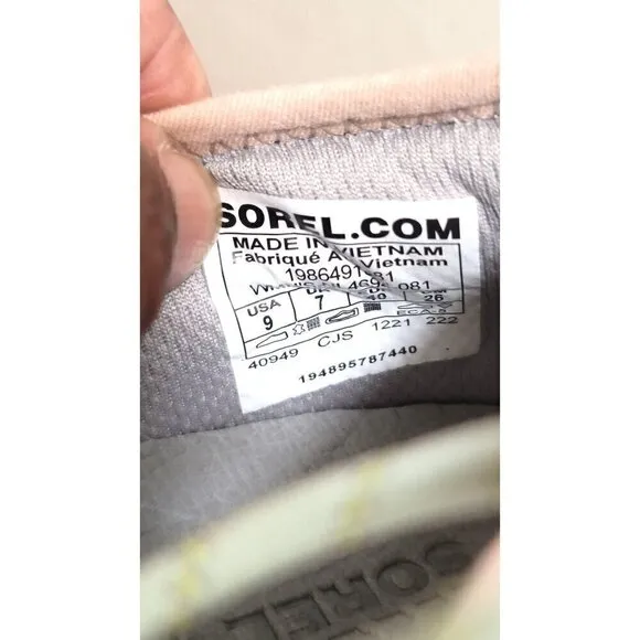 Sorel Womens Kinetic Impact Lace Sneakers Light Pink &amp; Gray