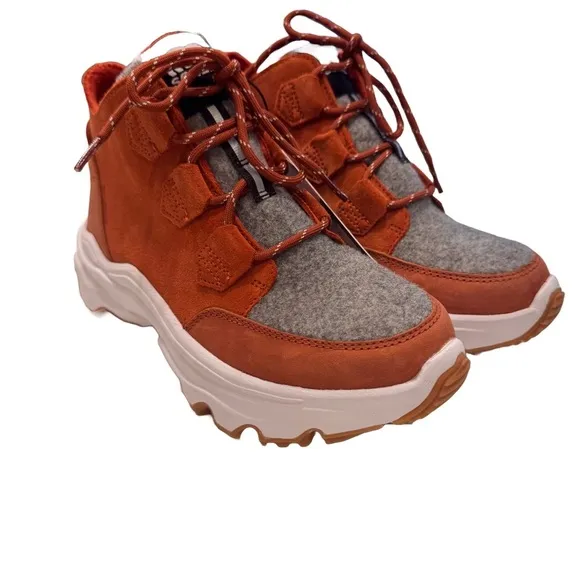 SOREL Women's Rust/gray Kinetic Breakthru Caribou Sneaker Boot Sz US 8 EU 39 NEW