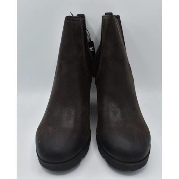 Sorel Womens Size 11 Joan Uptown Chelsea Wedge Waterproof Suede Boots Booties