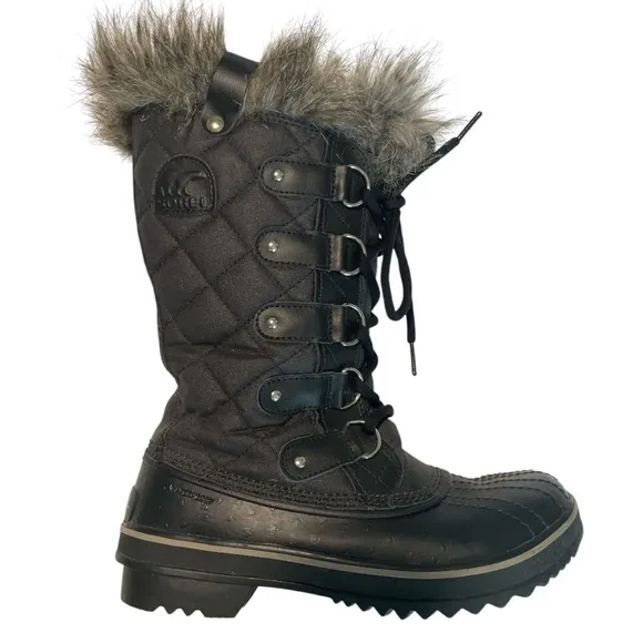 SOREL Women's Tofino ll Waterproof Boot Black Sz 7