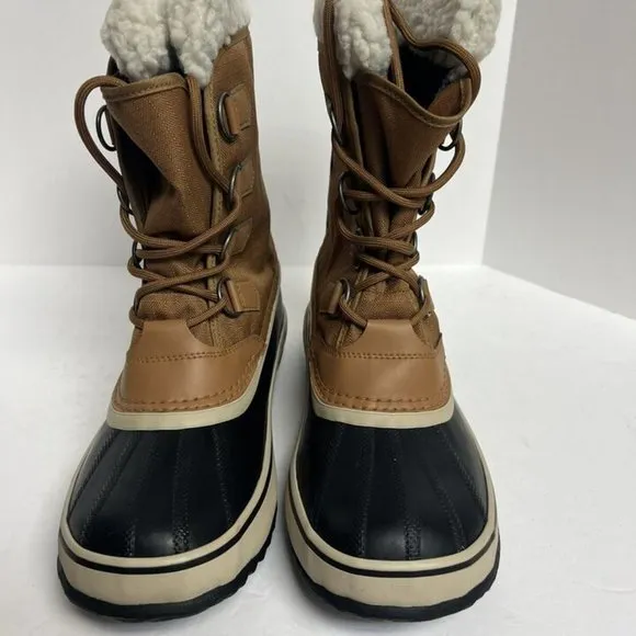 Sorel Women's Winter Carnival Waterproof Snow Boots Brown, Size 9.5 M