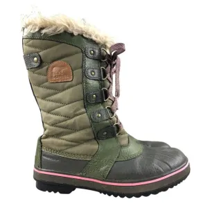 Sorel Youth Size 3 Tofino II Hiker Green Alpine Tundra Waterproof Snow Boots