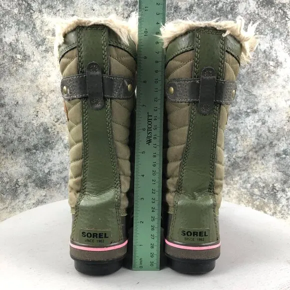 Sorel Youth Size 3 Tofino II Hiker Green Alpine Tundra Waterproof Snow Boots