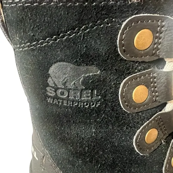 Sorel Youth Suede Waterproof Winter Snow Boots, Size 8