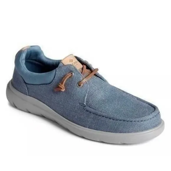 Sperry Captain's Moc Hemp Blue Slip-On Sneakers Men's Size 11.5M