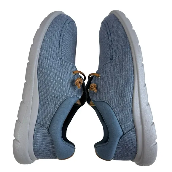 Sperry Captain's Moc Hemp Blue Slip-On Sneakers Men's Size 11.5M