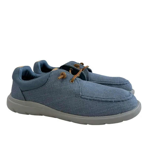 Sperry Captain's Moc Hemp Blue Slip-On Sneakers Men's Size 11.5M