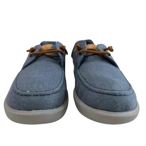 Sperry Captain's Moc Hemp Blue Slip-On Sneakers Men's Size 11.5M