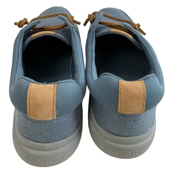 Sperry Captain's Moc Hemp Blue Slip-On Sneakers Men's Size 11.5M