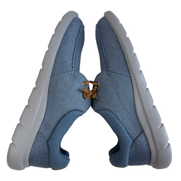 Sperry Captain's Moc Hemp Blue Slip-On Sneakers Men's Size 11.5M
