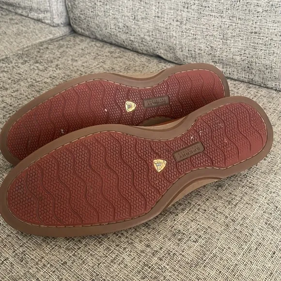 Sperry Men’s Tan Leather Gold Cup Loafers Size 10.5 M
