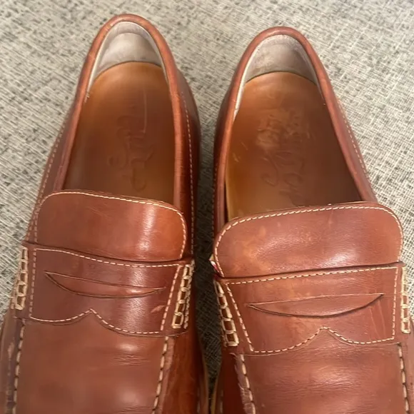Sperry Men’s Tan Leather Gold Cup Loafers Size 10.5 M