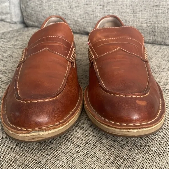 Sperry Men’s Tan Leather Gold Cup Loafers Size 10.5 M