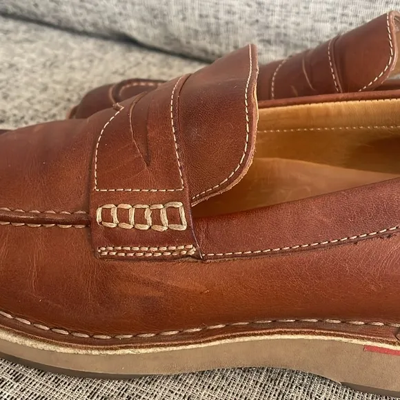Sperry Men’s Tan Leather Gold Cup Loafers Size 10.5 M