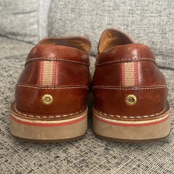 Sperry Men’s Tan Leather Gold Cup Loafers Size 10.5 M