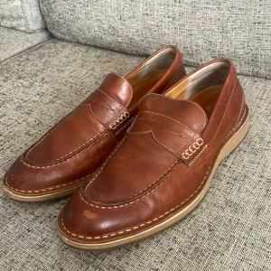 Sperry Men’s Tan Leather Gold Cup Loafers Size 10.5 M