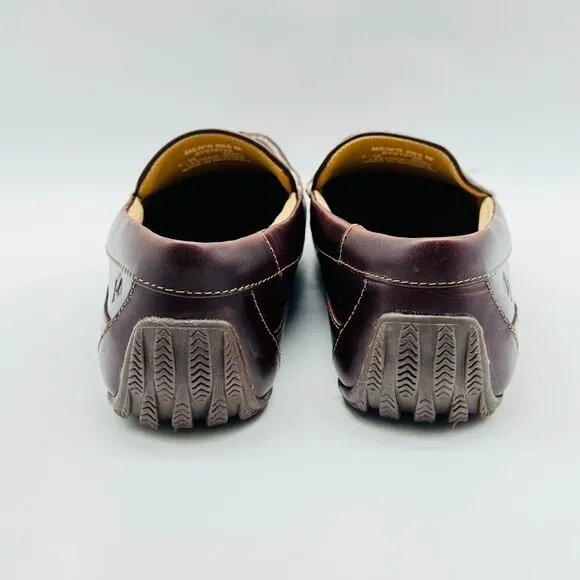 Sperry Shoes Mens 8.5 Brown Leather Loafers Venetian Slip On Casual Dress NEW
