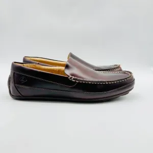 Sperry Shoes Mens 8.5 Brown Leather Loafers Venetian Slip On Casual Dress NEW